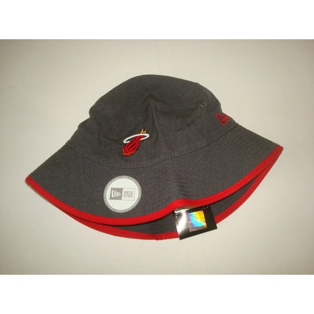 MIAMI HEAT NEW ERA XL BEACH FLOPPY BUCKET HAT CAP DEADSTOCK VINTAGE U4